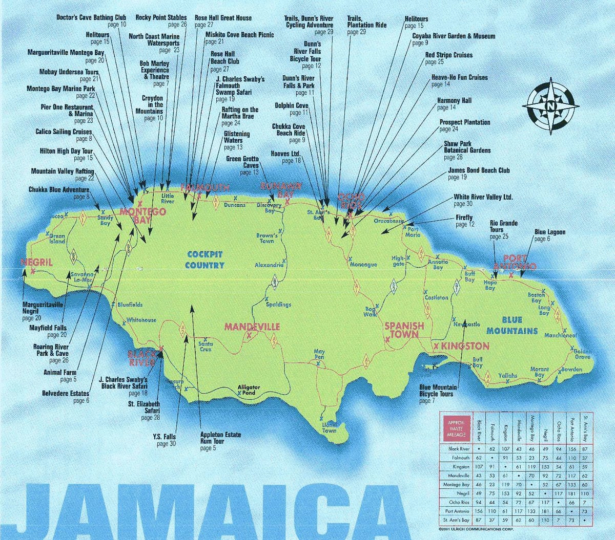 Bloody bay jamaica resort haritası 