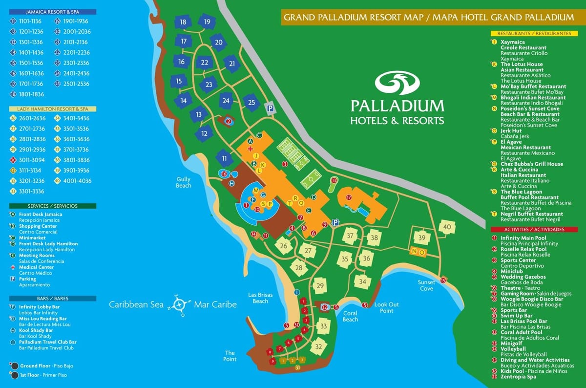 Grand palladium jamaica resort haritası 