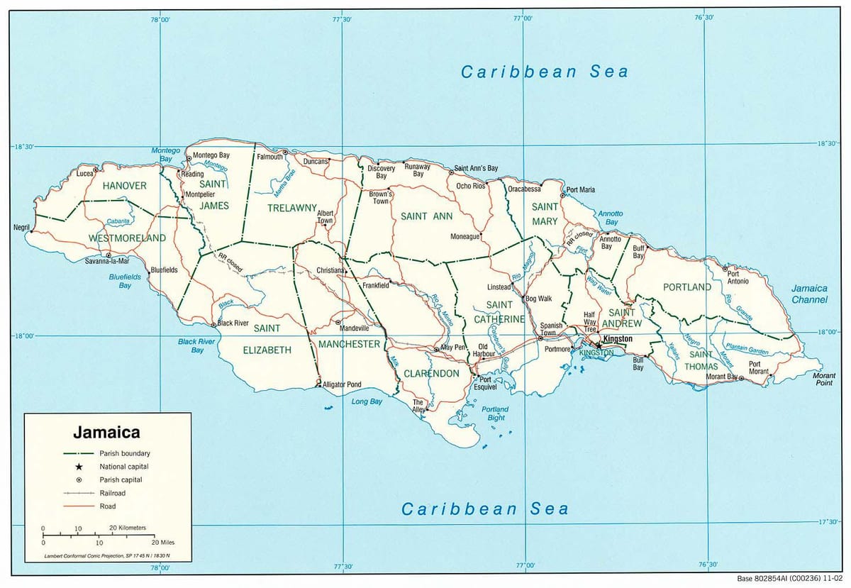 jamaica sokak haritası