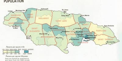 Jamaika nüfusu haritası 